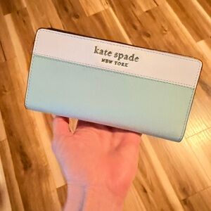 Kate Spade Color Block snap wallet